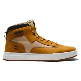 Bota Chukka em Tecido e Couro Maple Grove “Trigo”