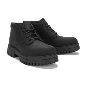 Bota Chukka Impermeável Arbor Road “Preto Full Grain”