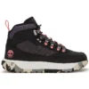 Bota de caminhada impermeável GreenStride Motion 6 Mid em tecido e couro “Preto”