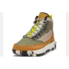 Bota de caminhada impermeável GreenStride Motion 6 Mid em tecido e couro “Verde-oliva”