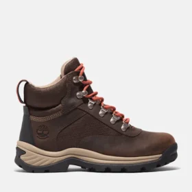 Bota de caminhada impermeável White Ledge Mid branca para mulher