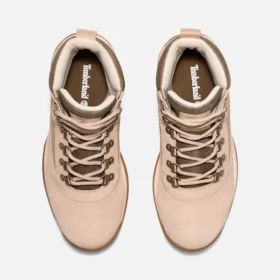 Bota de caminhada impermeável White Ledge Mid branca para mulher
