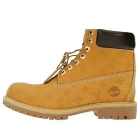 Bota de cano curto Timberland x Louis Vuitton de 6 polegadas “Trigo Monogram”