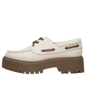 Bota de plataforma Stone Street “Nubuck Branco Sujo” Bota de plataforma Stone Street “Nubuck Branco Sujo”