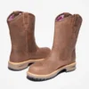 Bota de trabalho impermeável Ashlar Pull-on com biqueira de liga para mulher Bota de trabalho impermeável Ashlar Pull-on com biqueira de liga para mulher