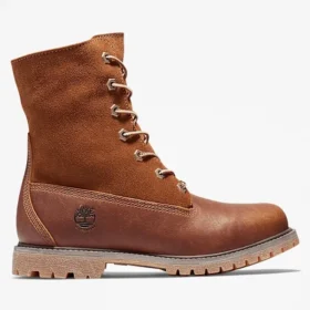 Bota feminina Timberland® com forro quente e fecho enrolável Bota feminina Timberland® com forro quente e fecho enrolável