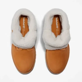 Bota feminina Timberland® com forro quente e fecho enrolável Bota feminina Timberland® com forro quente e fecho enrolável