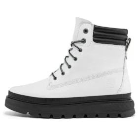 Bota GreenStride Ray City à prova de água com corte largo “Branco de grão integral” Bota GreenStride Ray City à prova de água com corte largo “Branco de grão integral”