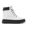 Bota GreenStride Ray City à prova de água com corte largo “Branco de grão integral”