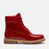 Bota impermeável de 15 cm em couro envernizado Premium para mulher Bota impermeável de 15 cm em couro envernizado Premium para mulher