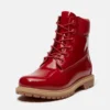 Bota impermeável de 15 cm em couro envernizado Premium para mulher Bota impermeável de 15 cm em couro envernizado Premium para mulher
