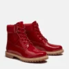 Bota impermeável de 15 cm em couro envernizado Premium para mulher Bota impermeável de 15 cm em couro envernizado Premium para mulher