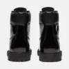 Bota impermeável de 15 cm em couro envernizado Premium para mulher Bota impermeável de 15 cm em couro envernizado Premium para mulher