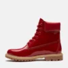 Bota impermeável de 15 cm em couro envernizado Premium para mulher Bota impermeável de 15 cm em couro envernizado Premium para mulher