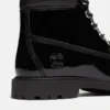 Bota impermeável de 15 cm em couro envernizado Premium para mulher Bota impermeável de 15 cm em couro envernizado Premium para mulher