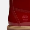Bota impermeável de 15 cm em couro envernizado Premium para mulher Bota impermeável de 15 cm em couro envernizado Premium para mulher