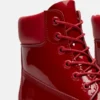 Bota impermeável de 15 cm em couro envernizado Premium para mulher Bota impermeável de 15 cm em couro envernizado Premium para mulher