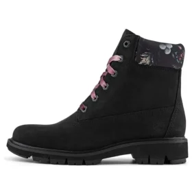 Bota impermeável Lucia Way de 6-Inch Boot com pingente “Nubuck Preto”