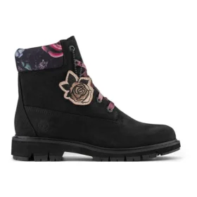Bota impermeável Lucia Way de 6-Inch Boot com pingente “Nubuck Preto”
