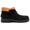 Bota Roll Top Treadlight de Corte Largo “Nubuck Preto”