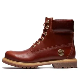 Bota Safari Crocodile de 15 cm à prova de água “Castanho-avermelhado”