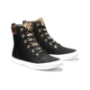 Bota SKyla Bay de 6-Inch Boot “Nubuck Preto com Gola de Chita”