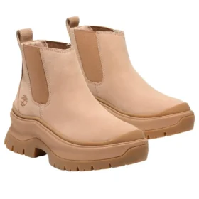 Botas Chelsea Roxie Lane “Nubuck Bege Claro”