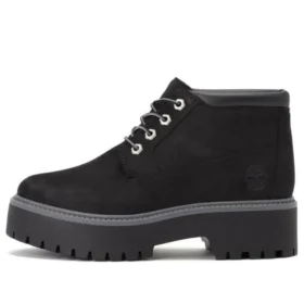 Botas Chukka com Plataforma Premium à Prova de Água Stone Street “Nubuck Preto”