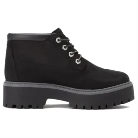 Botas Chukka com Plataforma Premium à Prova de Água Stone Street “Nubuck Preto”