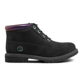 Botas Chukka Nellie de 15 cm Iridescentes e Impermeáveis “Nubuck Preto”