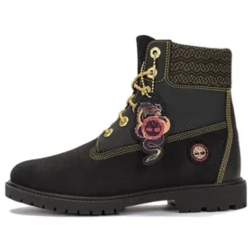 Botas com atacadores de 15 cm para o Ano Novo Lunar “Preto Nubuck”