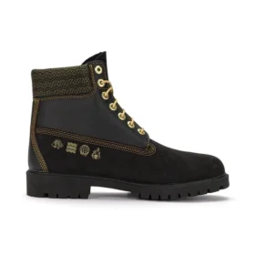 Botas com atacadores de 15 cm para o Ano Novo Lunar “Preto Nubuck”