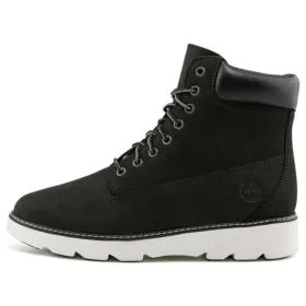 Botas de caminhada Keely Field de 15 cm com corte largo “Nubuck Preto”