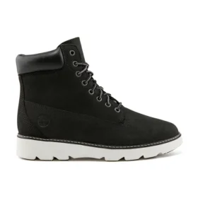 Botas de caminhada Keely Field de 15 cm com corte largo “Nubuck Preto”