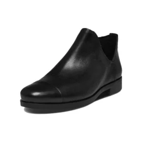 Botas de cano curto com fecho lateral Carleton “Camurça preta”