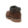 Botas de cano médio com aba enrolável “Estampado de camuflagem verde-castanho”
