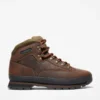 Botas de couro Euro Hiker para homem – Castanho