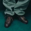 Botas de couro Euro Hiker para homem – Castanho