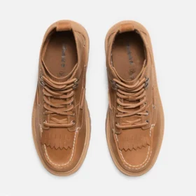 Botas de plataforma Stone Street Mid de 7 ilhós para mulher – Trigo