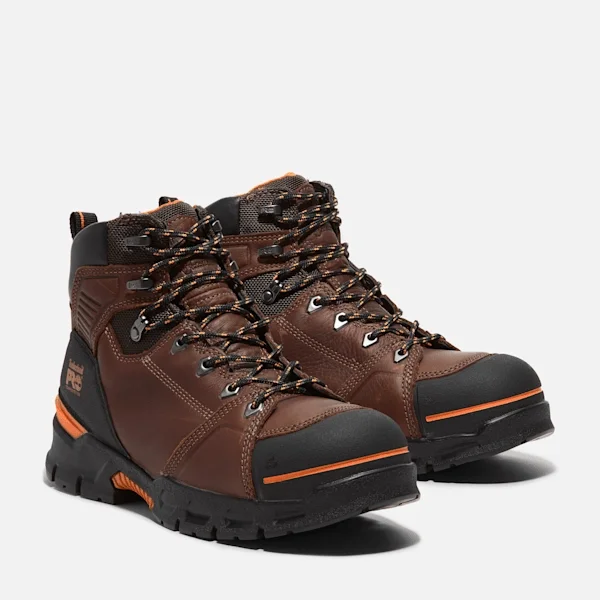 Botas de trabalho Endurance Ev Comp-Toe para homem – Castanho teca/laranja Botas de trabalho Endurance Ev Comp-Toe para homem – Castanho teca/laranja