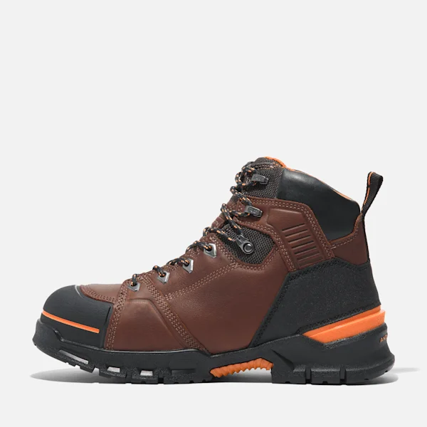 Botas de trabalho Endurance Ev Comp-Toe para homem – Castanho teca/laranja Botas de trabalho Endurance Ev Comp-Toe para homem – Castanho teca/laranja