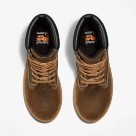 Botas de trabalho femininas com biqueira de aço de fixação direta – Castanho café