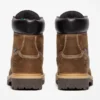 Botas de trabalho femininas com biqueira de aço de fixação direta – Castanho café