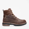 Botas de trabalho femininas Hightower de 15 cm com biqueira em liga – Castanho café