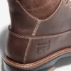Botas de trabalho femininas Hightower de 15 cm com biqueira em liga – Castanho café