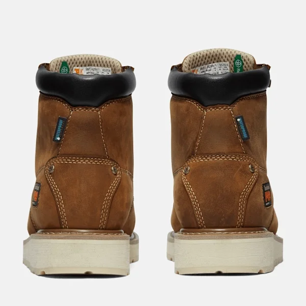 Botas de trabalho Gridworks de 6-Inch com biqueira de liga metálica para homem – Castanho dourado Botas de trabalho Gridworks de 6-Inch com biqueira de liga metálica para homem – Castanho dourado