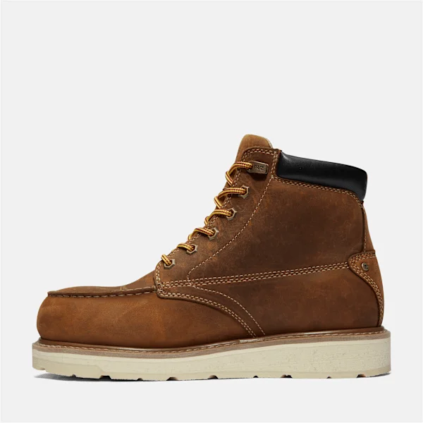 Botas de trabalho Gridworks de 6-Inch com biqueira de liga metálica para homem – Castanho dourado Botas de trabalho Gridworks de 6-Inch com biqueira de liga metálica para homem – Castanho dourado