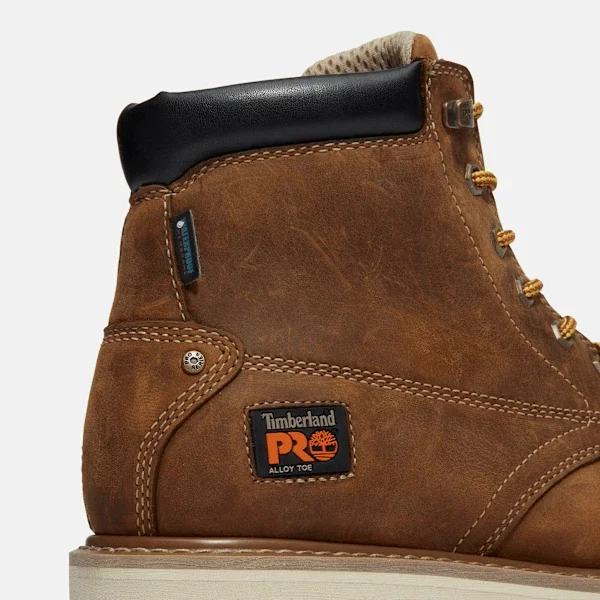 Botas de trabalho Gridworks de 6-Inch com biqueira de liga metálica para homem – Castanho dourado Botas de trabalho Gridworks de 6-Inch com biqueira de liga metálica para homem – Castanho dourado