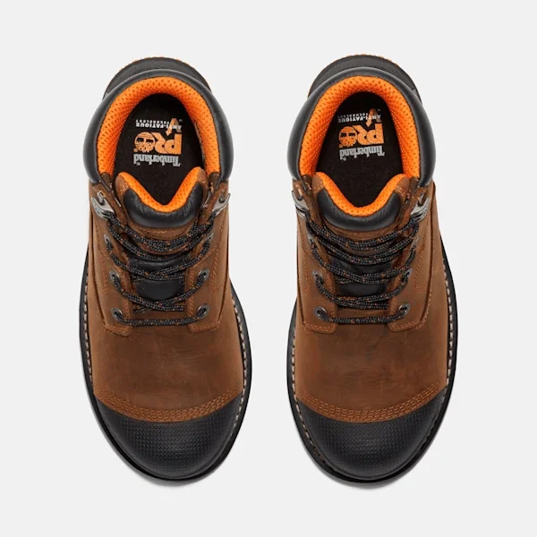 Botas de trabalho impermeáveis Boondock de 15 cm com biqueira de proteção para homem – Castanho Botas de trabalho impermeáveis Boondock de 15 cm com biqueira de proteção para homem – Castanho
