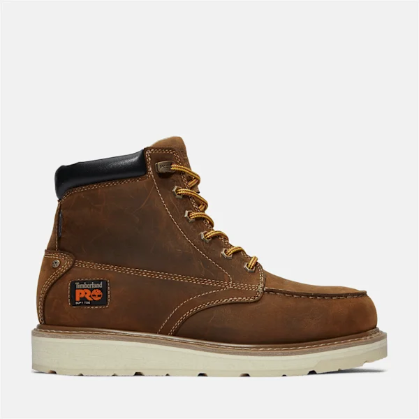 Botas de trabalho impermeáveis Gridworks de 15 cm para homem – Castanho dourado Botas de trabalho impermeáveis Gridworks de 15 cm para homem – Castanho dourado